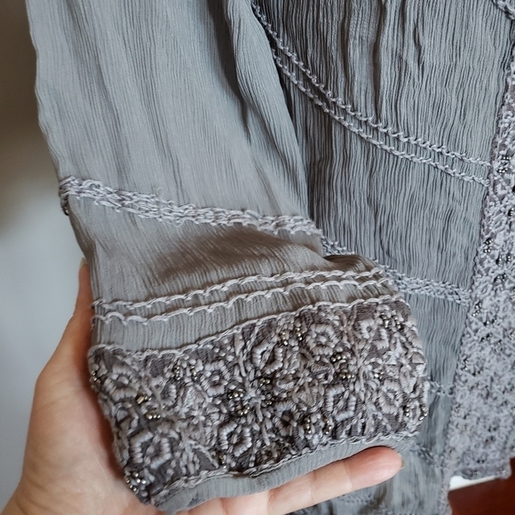 Calypso St Barth NWT Kylea gunmetal beaded… - Picture 8 of 15